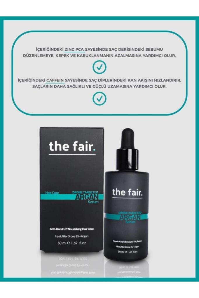 the fair. Drone-Targeted Argan Kepek Önleyici Vegan Saç Serumu 50ml