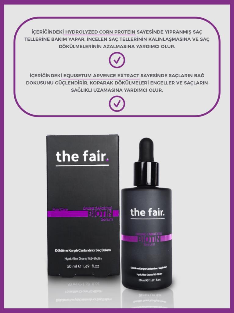 The fair. Drone-targeted Biotin Fast Growth and Anti-Fall Hair Serum Drone Biotin 50 ml