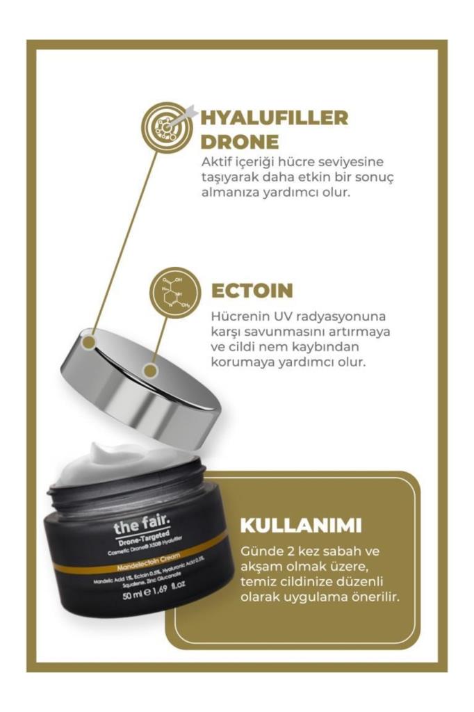 the fair. Drone-targeted Mandelectoin Mandelic Acid Vegan Face Cream 50 Ml